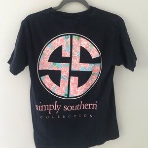 SIMPLY SOUTHERN NAVY TEE—Women’s Small